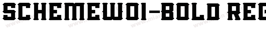 SchemeW01-Bold Regul字体转换